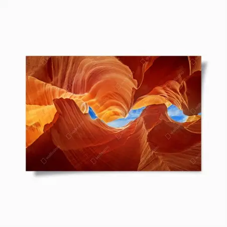 Poster Antelope Canyon geschwungene sandsteinformationen – Pixers®