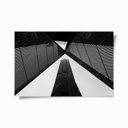 Poster Melbourne architektur in monochrom – Pixers®