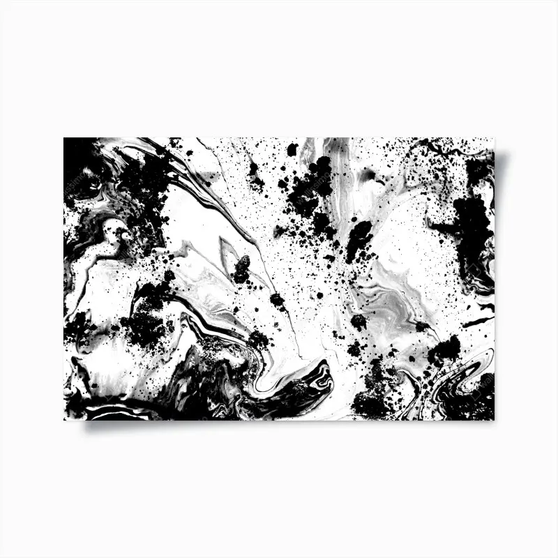 Poster monochromes marmormuster abstrakt