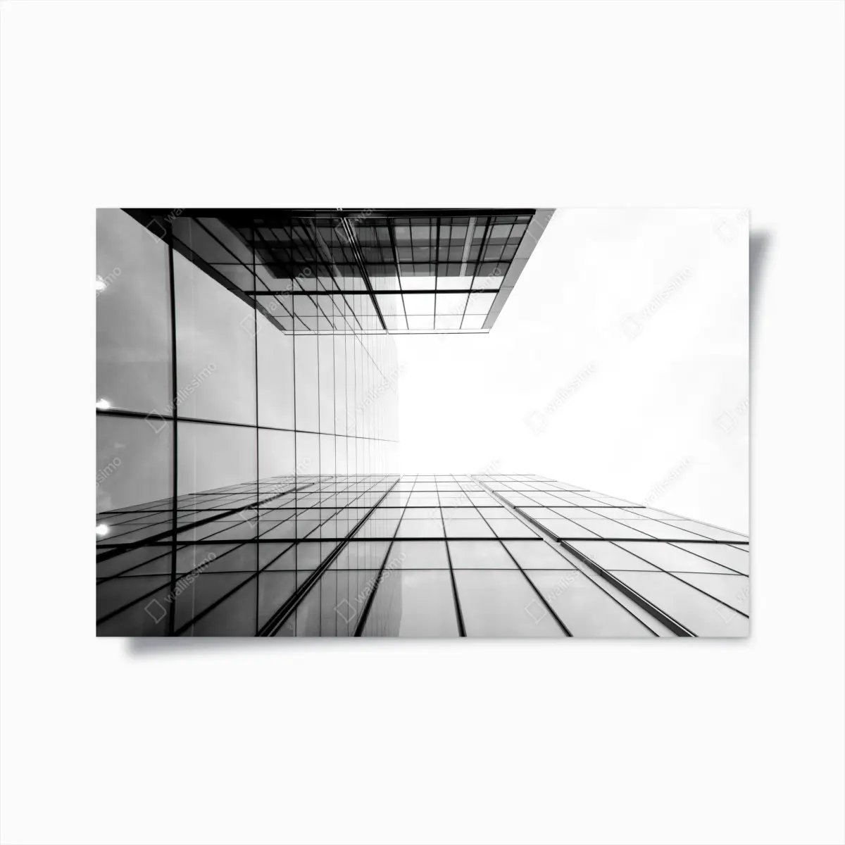Poster minimalistische glasfassade perspektive – Pixers®