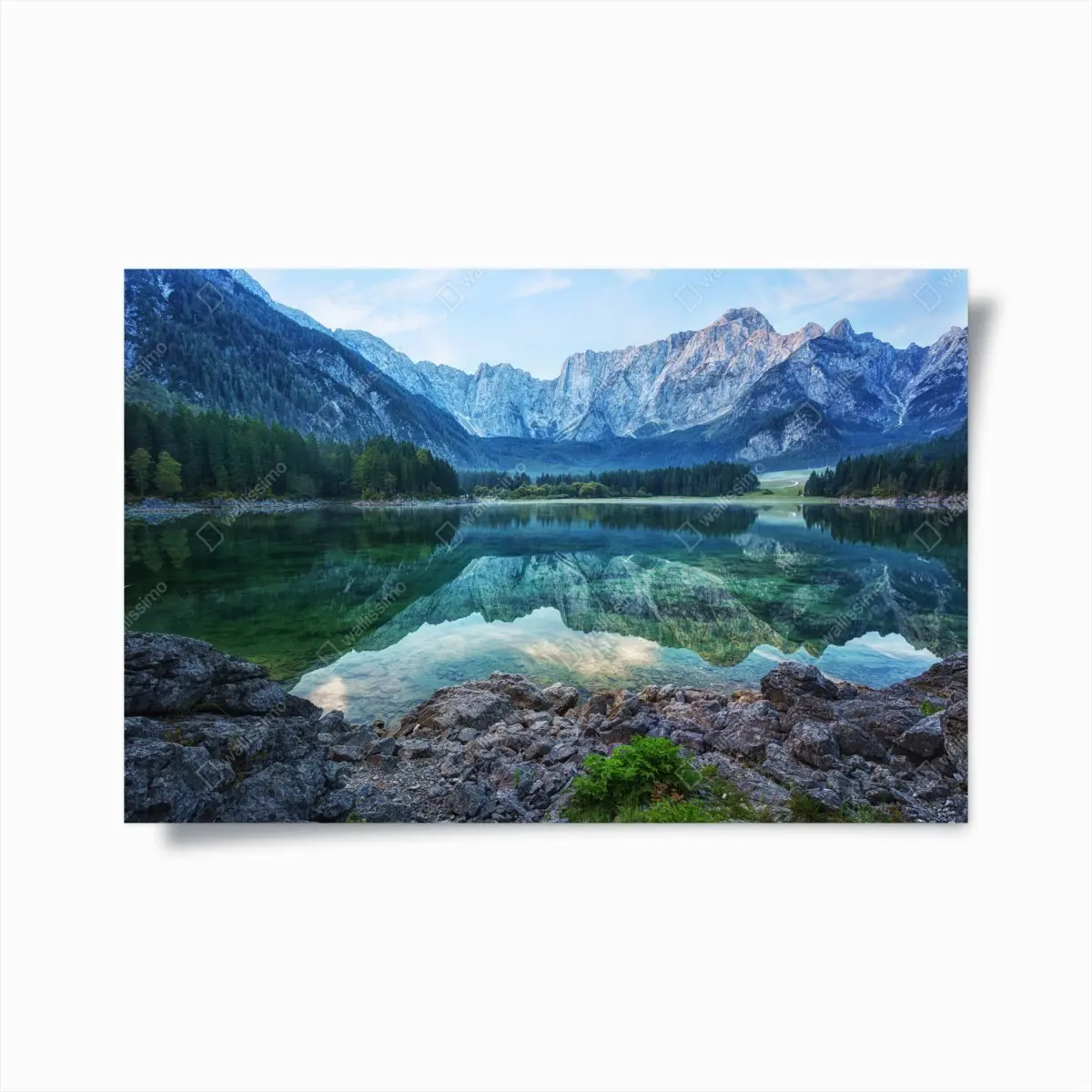 Poster früher morgen am See Fusine, Julische Alpen – Pixers®