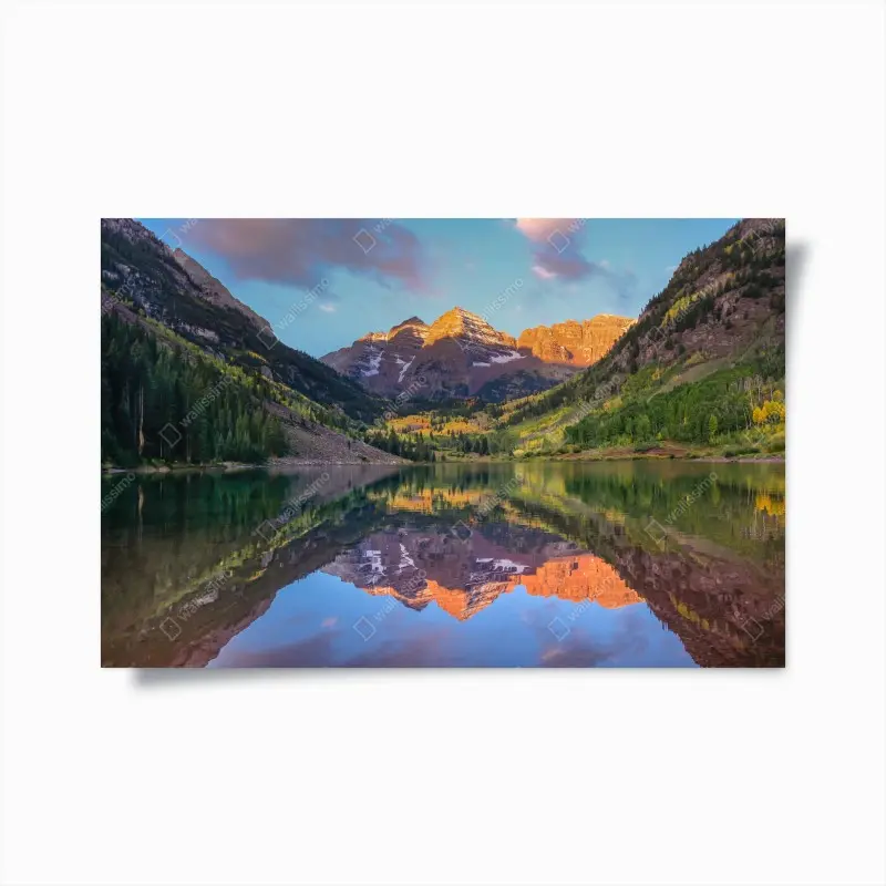 Poster sonnenaufgang bei Maroon Bells