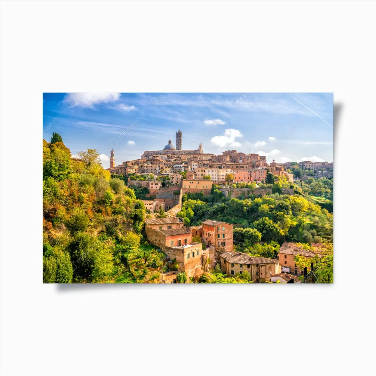 Poster Siena stadtpanorama, Italien – Pixers®