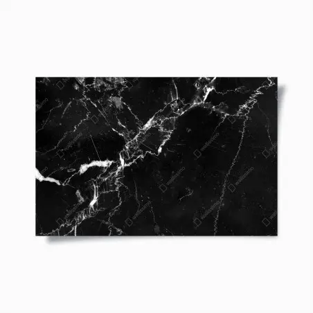 Poster schwarzer marmor mit adern – Pixers®