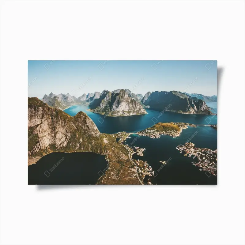Poster majestätische fjordlandschaft