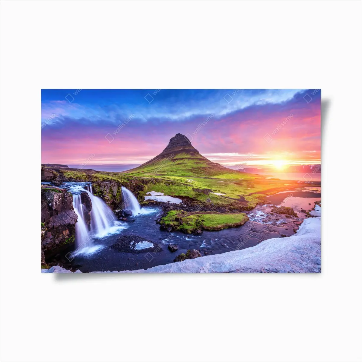 Poster Kirkjufell bei sonnenaufgang – Pixers®