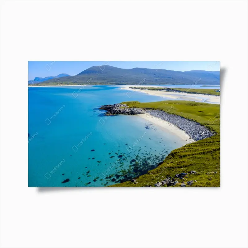 Poster ruhige türkisfarbene strandlandschaft