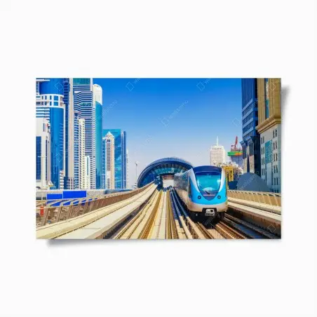 Poster städtische u-bahn im sonnenschein – Pixers®