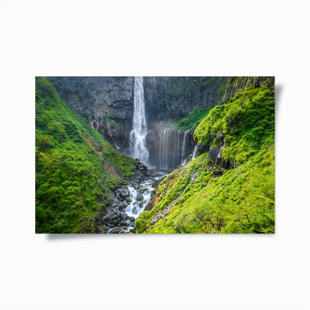 Poster Kegon wasserfall Nikko landschaft – Pixers®