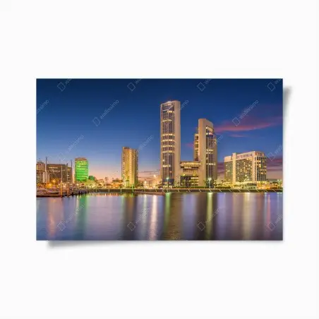 Poster Corpus Christi skyline bei dämmerung – Pixers®