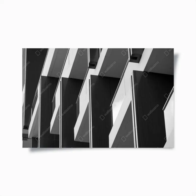 Poster geometrischer rhythmus der balkone