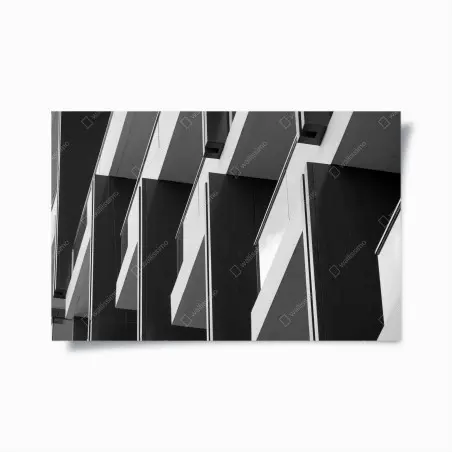 Poster geometrischer rhythmus der balkone – Pixers®