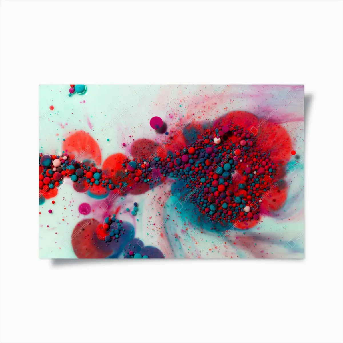 Poster lebendige marmorierte farbexplosion – Pixers®