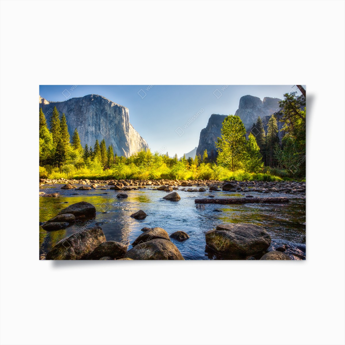 Poster goldenes flusstal – Pixers®