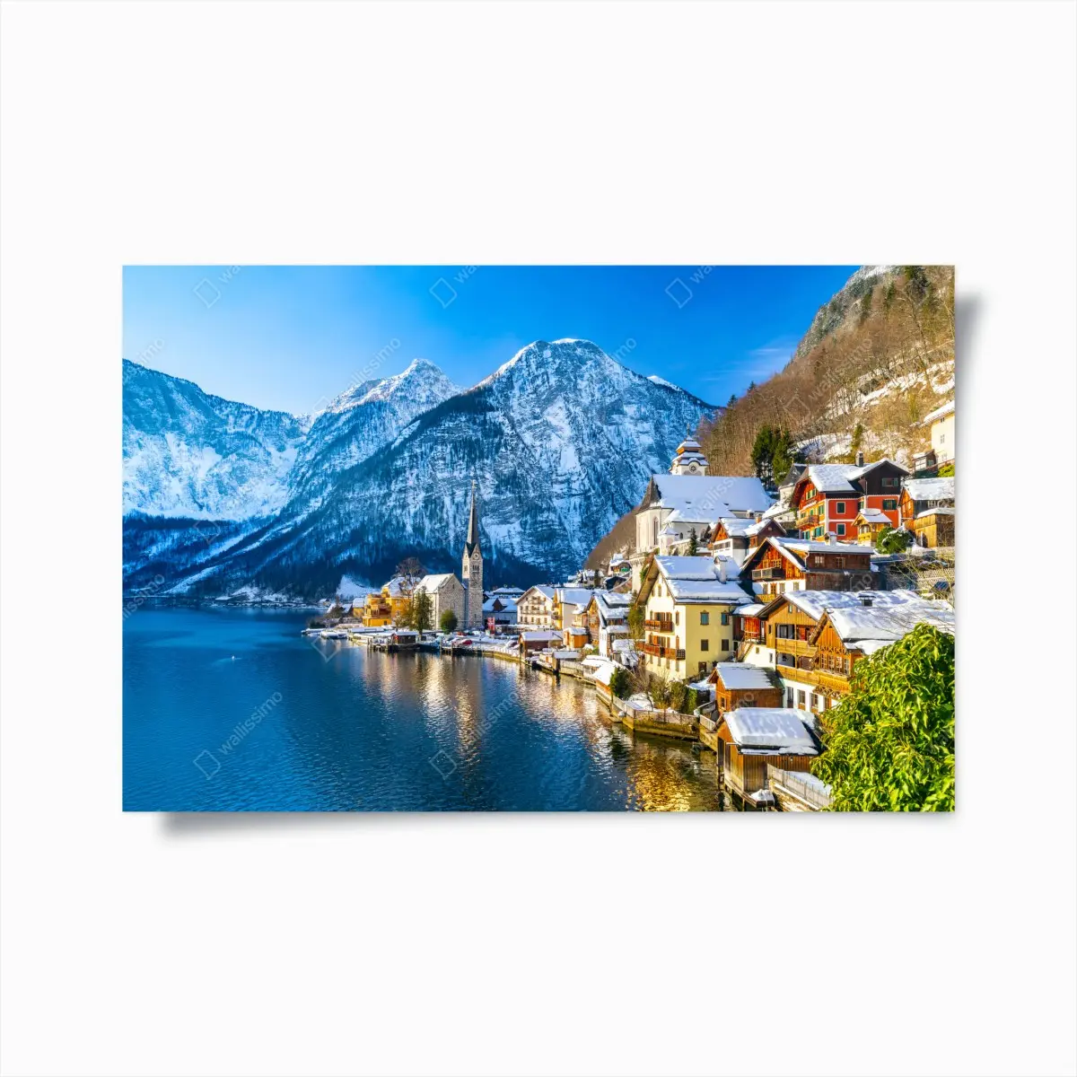Poster winterruhe in Hallstatt — alpendorf am see – Pixers®