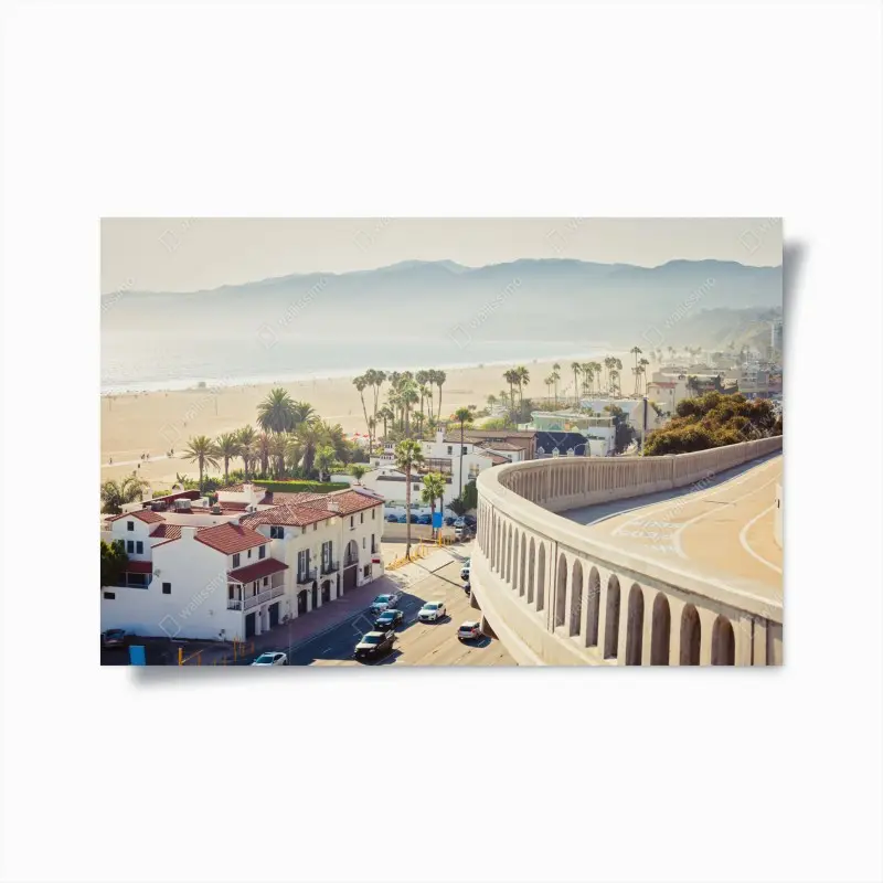 Poster Santa Monica küstenpanorama