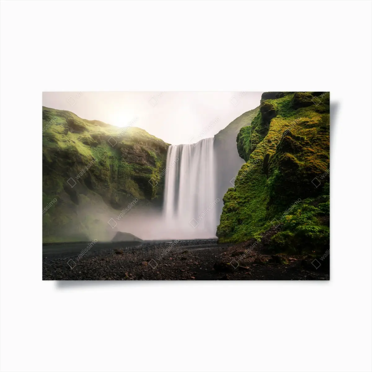Poster majestätischer wasserfall Skogafoss – Pixers®