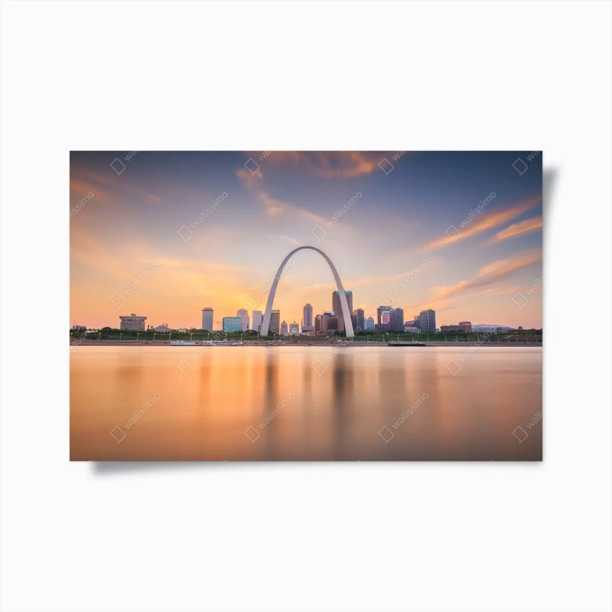 Poster St. Louis skyline bei dämmerung – Pixers®