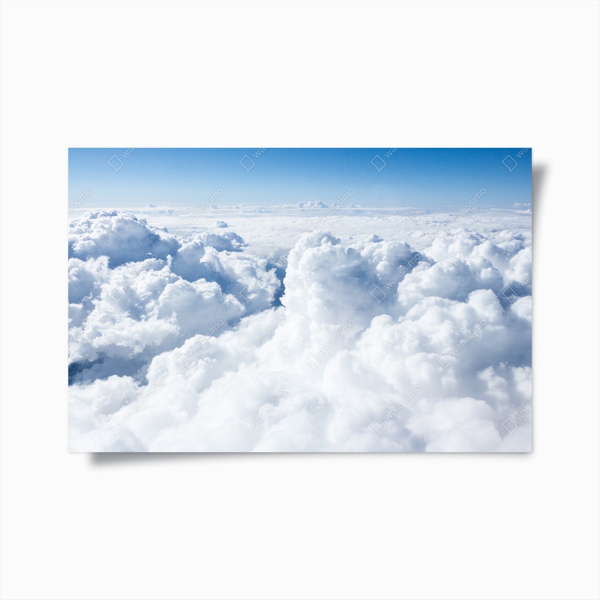 Poster blick von oben: sanfte wolken und blauer himmel – Pixers®