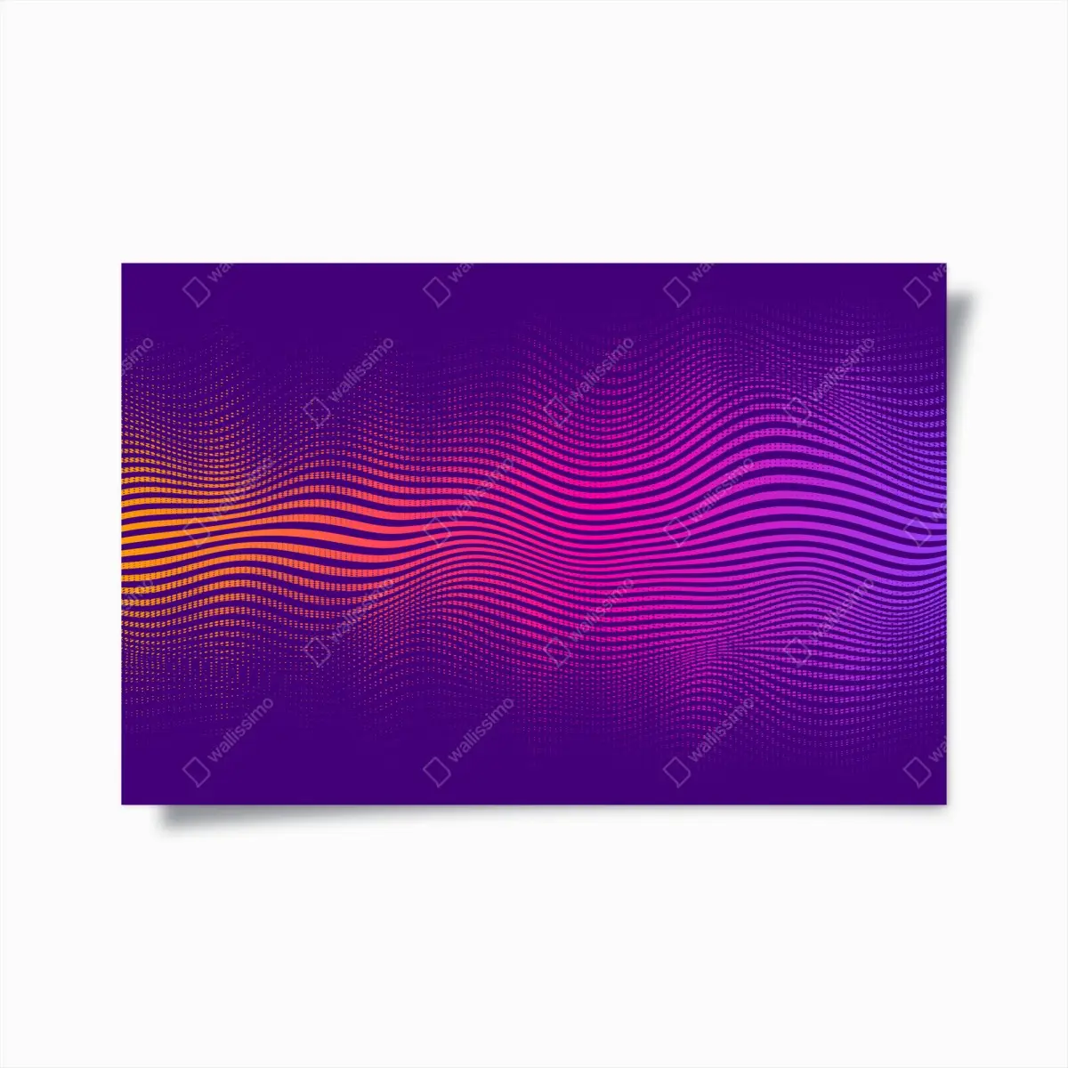 Poster leuchtendes verlauf-wellenmuster – Pixers®