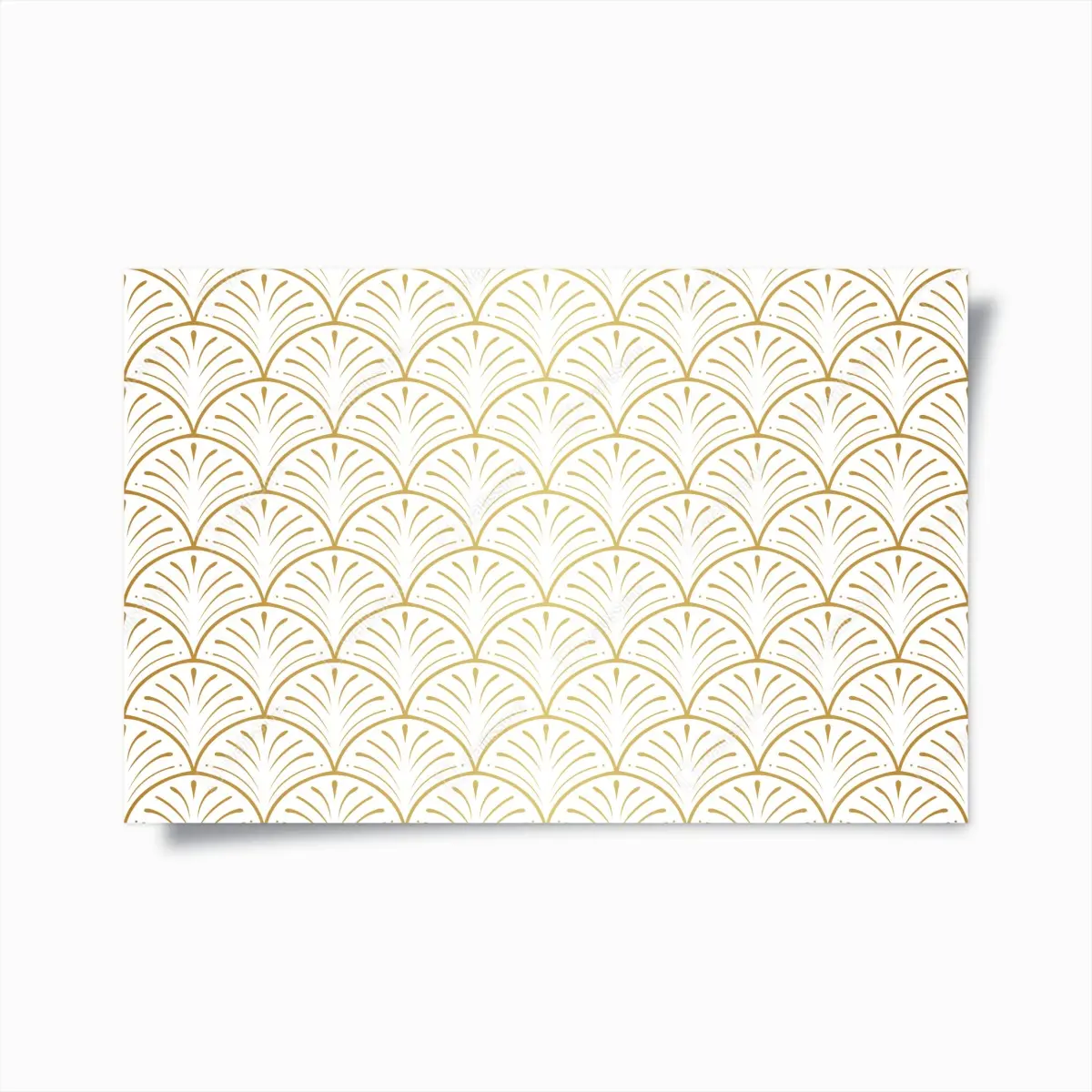 Poster goldenes art deco fächermuster – Pixers®