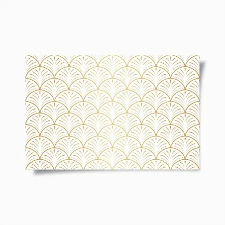 Poster goldenes art deco fächermuster – Pixers®