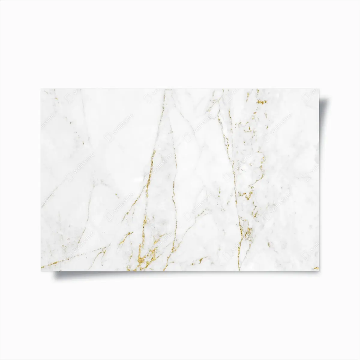 Poster weißer marmor mit goldenen adern – Pixers®