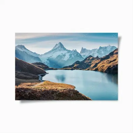 Poster sonnenaufgang über Bachalpsee, Schweizer Alpen – Pixers®