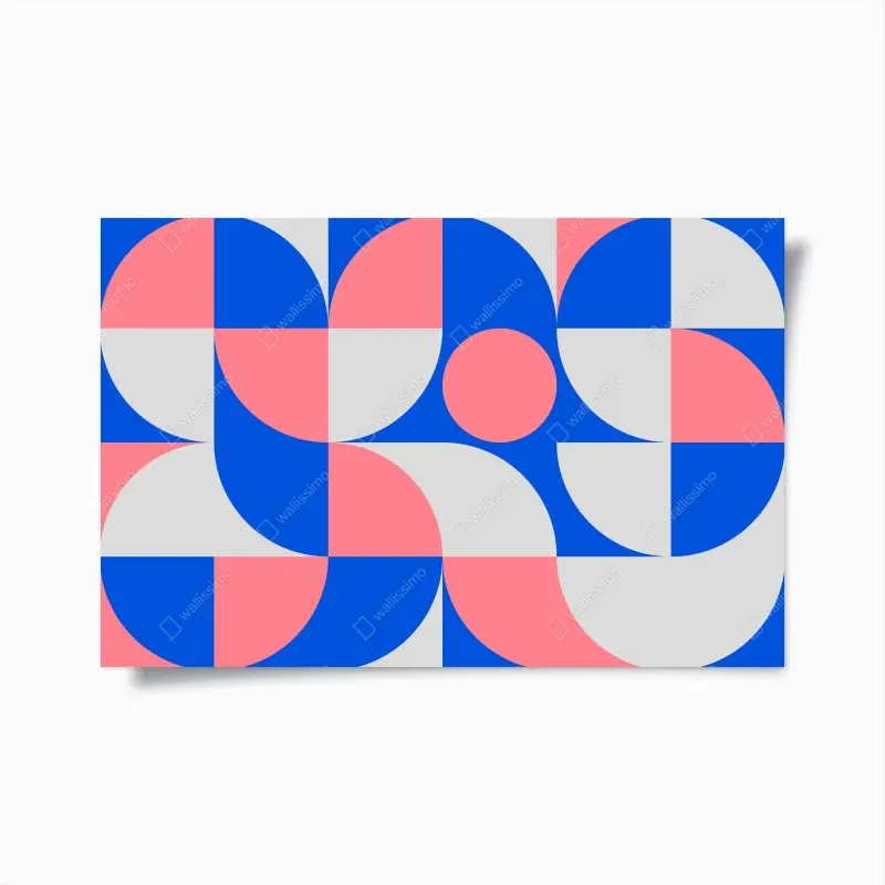 Poster skandinavische geometrische komposition