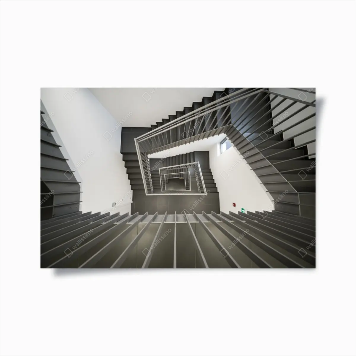 Poster geometrisches treppenhaus in perspektive – Pixers®