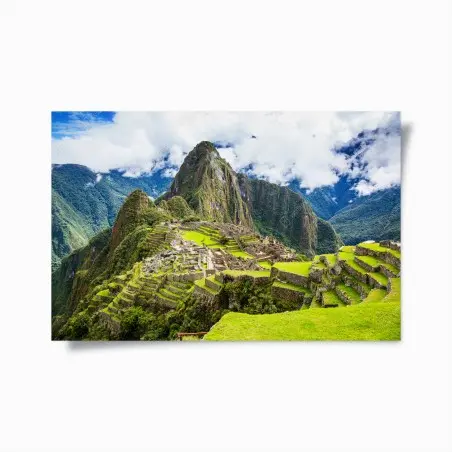 Poster Machu Picchu antike bergterrassen – Pixers®