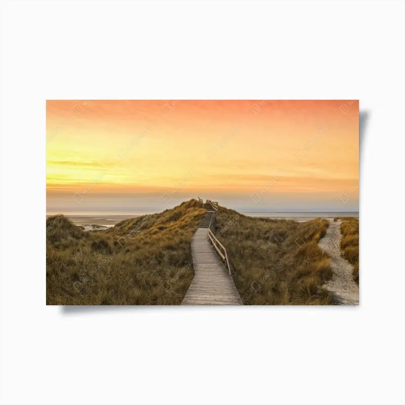 Poster sonnenuntergang am strand von Amrum