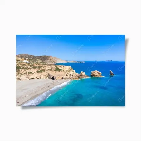 Poster türkisfarbene küstenoase – Pixers®