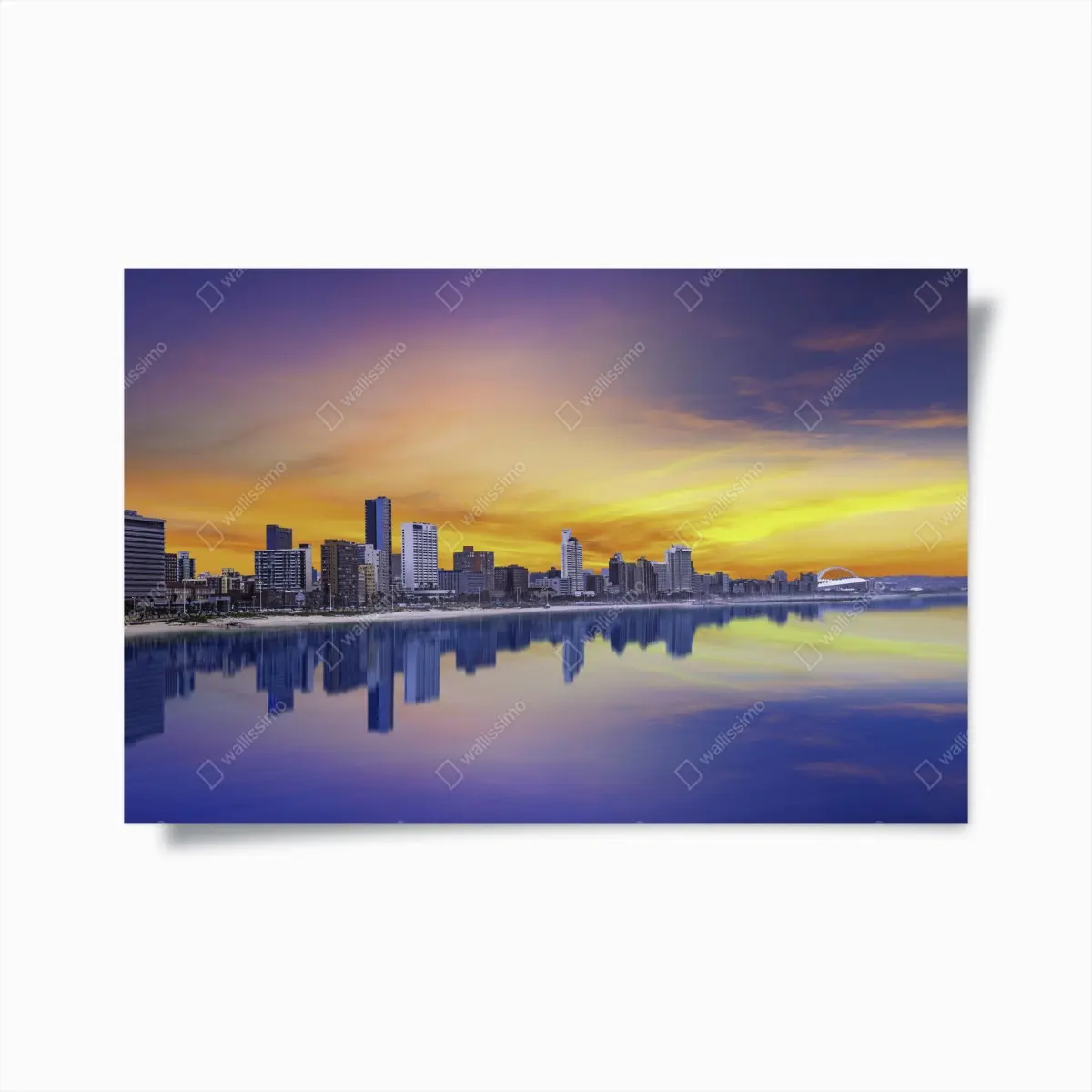Poster Durban dämmerung skyline am strand – Pixers®