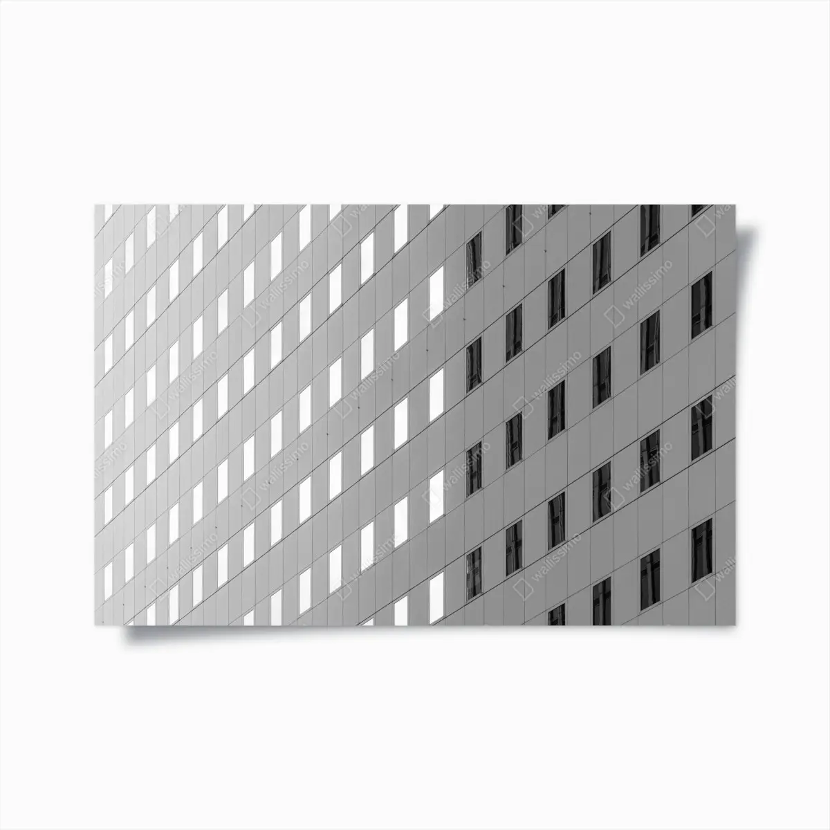 Poster minimalistische fassadenstruktur mit geometrischem muster – Pixers®