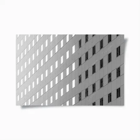 Poster minimalistische fassadenstruktur mit geometrischem muster – Pixers®