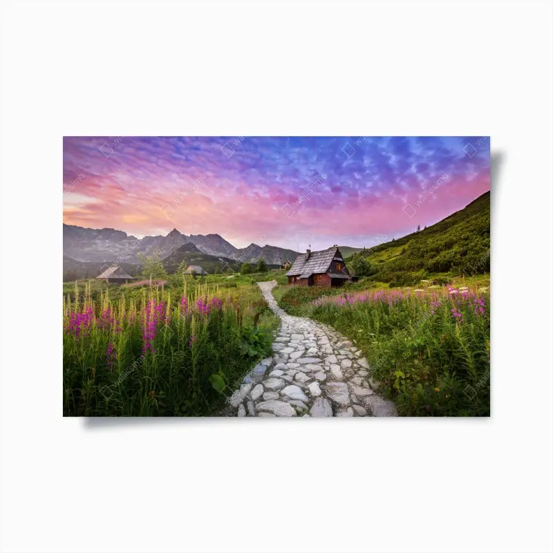 Poster sonnenaufgang über Hala Gasienicowa