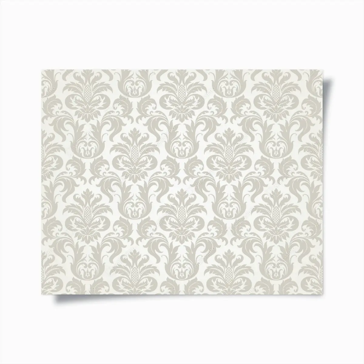Poster elegantes beiges damastmuster – Pixers®