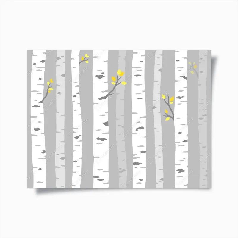 Poster skandinavischer birkenwald