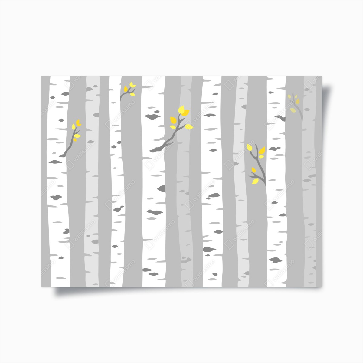 Poster skandinavischer birkenwald – Pixers®