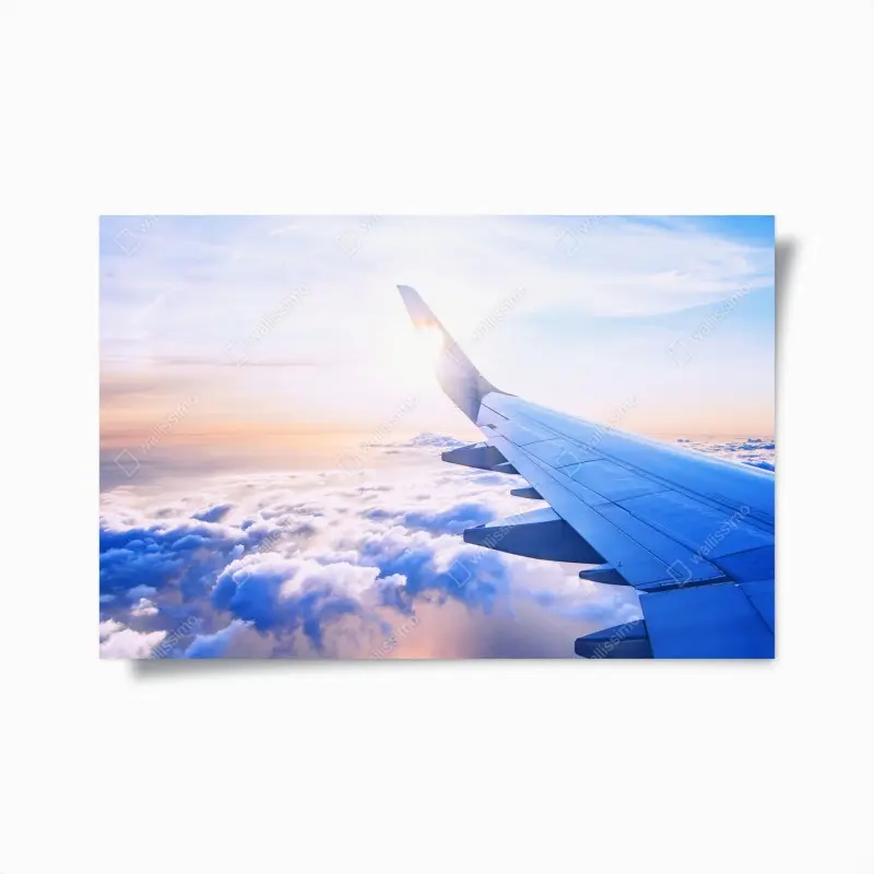 Poster über den wolken luftaufnahme