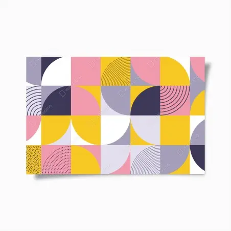 Poster pastell geometrisches muster – Pixers®