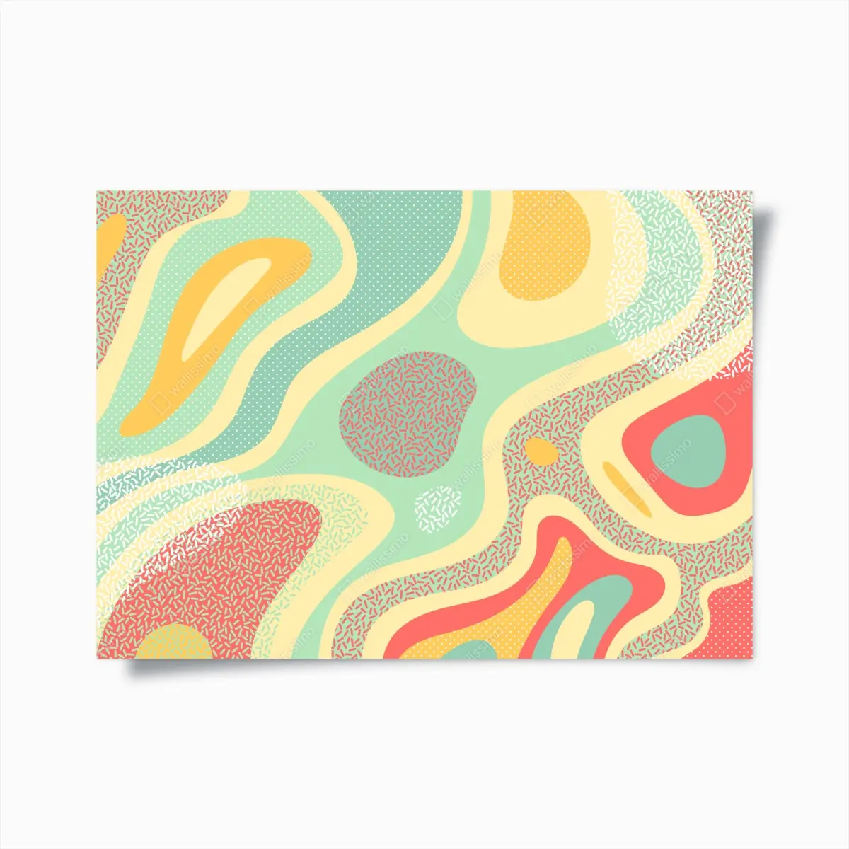 Poster pastelliges organisches abstraktes muster – Pixers®
