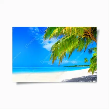 Poster tropischer türkisstrand – Pixers®