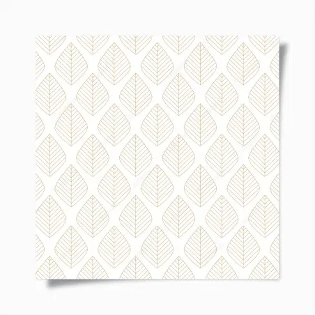 Poster elegantes goldenes geometrisches blattmuster – Pixers®