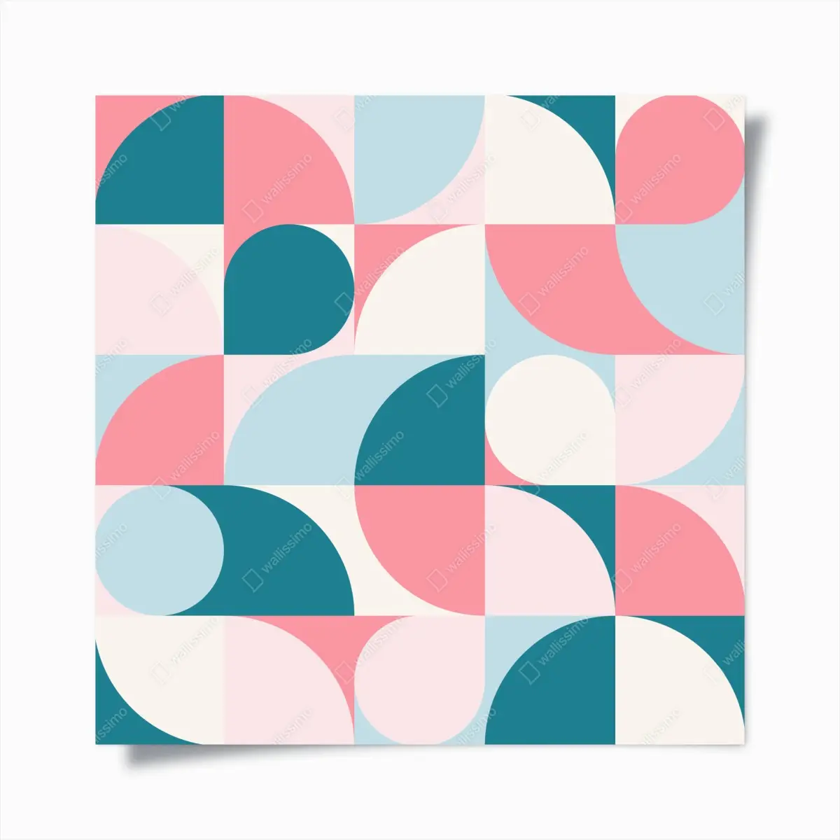 Poster pastell geometrische mosaik – Pixers®