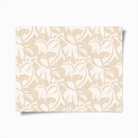 Poster beiges blattmuster im botanischen stil – Pixers®