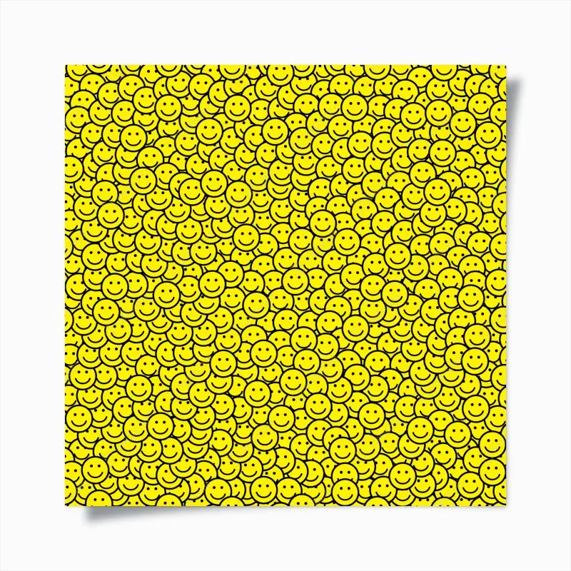 Poster fröhliches smiley muster
