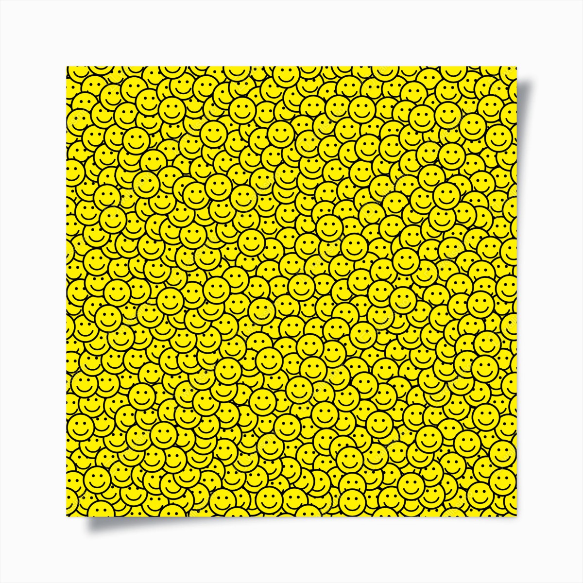 Poster fröhliches smiley muster – Pixers®
