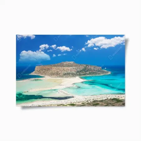 Poster Balos strand und türkislagune – Pixers®